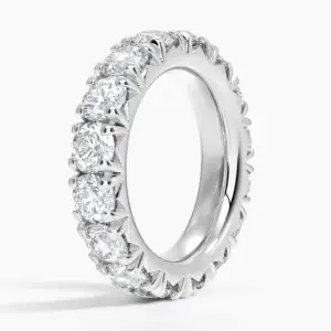 French Pavé Eternity Diamond Ring